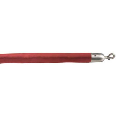 Lavi Industries 4'L Wine Vinyl Rope With Satin S/S Hooks