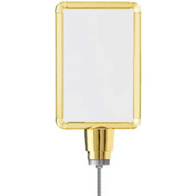Lavi Industries, Vertical Drum Top Post Sign Frame, 50-1130DV/GD, 7" X 11", Gold