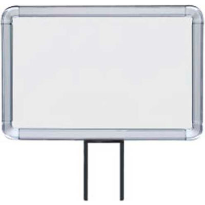 Lavi Industries, Horizontal Fixed Sign Frame, 50-1130F12H-S/CL, 7" x 11", Slotted, Chrome