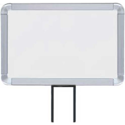 Lavi Industries, Horizontal Fixed Sign Frame, 50-1130F12H/SA, 7" x 11", Slotted, Satin