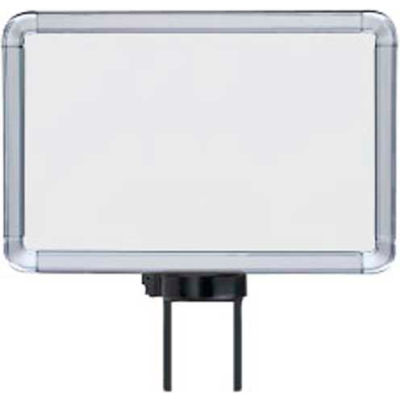 Lavi Industries, Horizontal Fixed Sign Frame, 50-1130SH-S/CL, 7" x 11", Slotted, Chrome