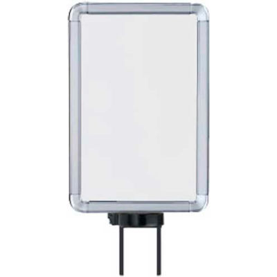 Lavi Industries, Vertical Swivel Sign Frame, 50-1130SV-S/CL, 7" x 11", For 7' Posts, Chrome