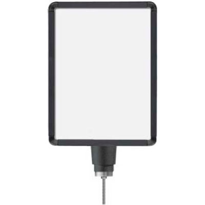 Lavi Industries, Vertical Drum Top Post Sign Frame, 50-1131DV/MB, 11" x 14", Matte Black