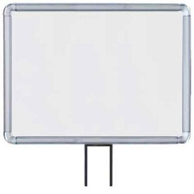 Lavi Industries, Horizontal Fixed Sign Frame, 50-1131F12H-S/CL, 11" x 14", Slotted, Chrome
