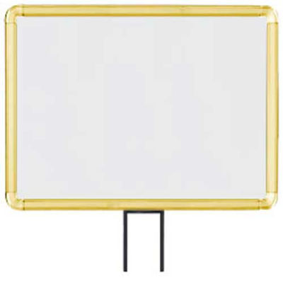 Lavi Industries, Horizontal Fixed Sign Frame, 50-1131F12H-S/GD, 11" x 14", Slotted, Gold
