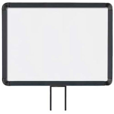 Lavi Industries, Horizontal Fixed Sign Frame, 50-1131F12H-S/MB, 11" x 14", Slotted, Matte Black