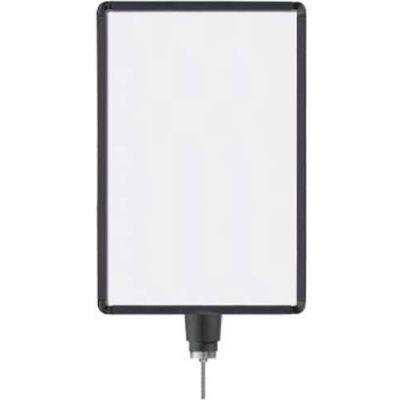 Lavi Industries, Vertical Drum Top Post Sign Frame, 50-1134DV/MB, 14" x 22", Matte Black