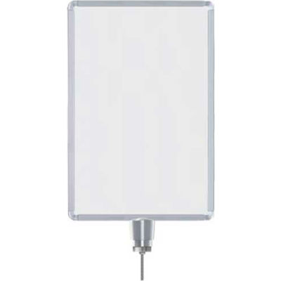 Lavi Industries, Vertical Drum Top Post Sign Frame, 50-1134DV/SA, 14" x 22", Satin