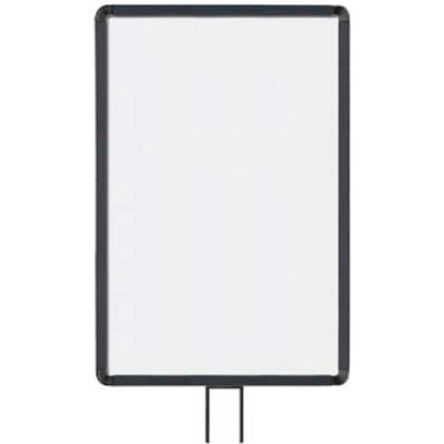 Lavi Industries, Vertical Fixed Sign Frame, 50-1134F12V/MB, 14" x 22", For 13' Posts, Matte Black