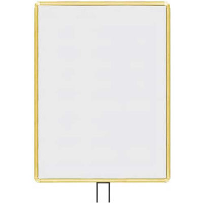 Lavi Industries, Vertical Fixed Sign Frame, 50-1136F12V/GD, 22" x 28", For 13' Posts, Gold