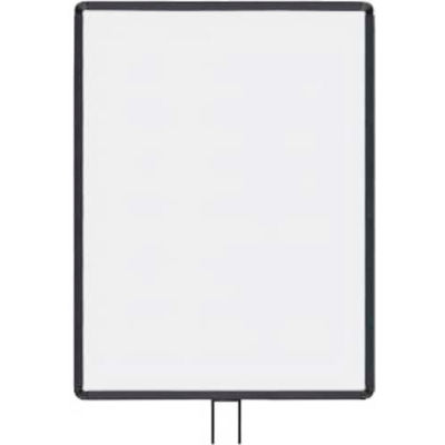 Lavi Industries, Vertical Fixed Sign Frame, 50-1136F12V/MB, 22" x 28", For 13' Posts, Matte Black
