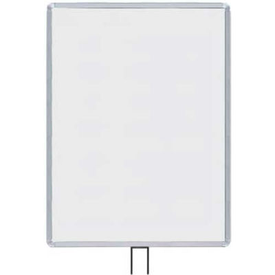 Lavi Industries, Vertical Fixed Sign Frame, 50-1136F12V/SA, 22" x 28", For 13' Posts, Satin