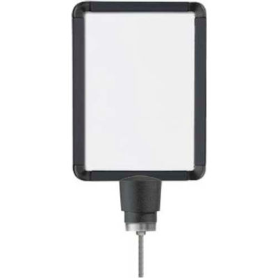 Lavi Industries, Vertical Drum Top Post Sign Frame, 50-1141DV/MB, 8.5" x 11", Matte Black