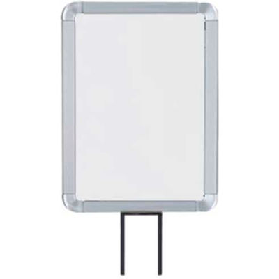 Lavi Industries, Vertical Fixed Sign Frame, 50-1141F7V-S/SA, 8.5" x 11", For 7' Posts, Satin