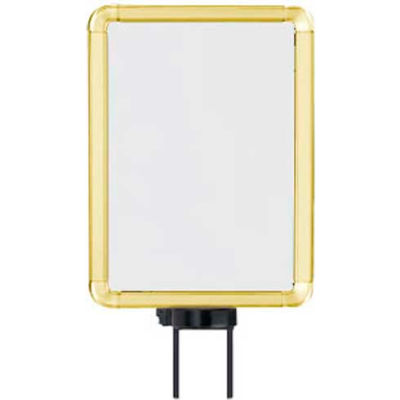 Lavi Industries, Vertical Swivel Sign Frame, 50-1141SV-S/GD, 8.5" x 11", For 7' Posts, Gold