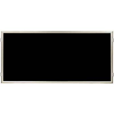 Lavi Industries, Hinged Frame Sign Panel/Barrier, 50-HFP1002/SA/BK, 60" x 30", Matte Black