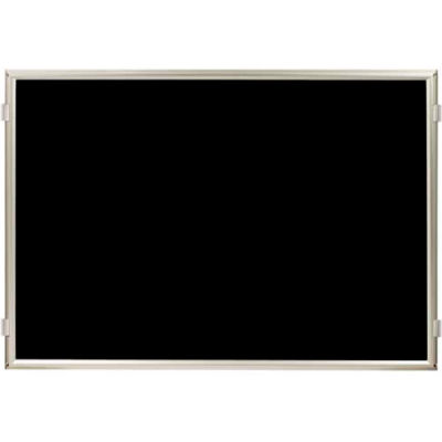 Lavi Industries, Hinged Frame Sign Panel/Barrier, 50-HFP1003/SA/BK, 48" x 36", Matte Black