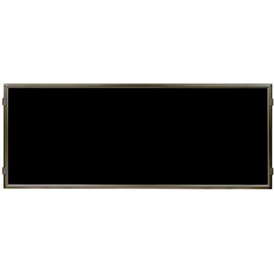 Lavi Industries, Hinged Frame Sign Panel/Barrier, 50-HFP1004/MB/BK, 72" x 30", Matte Black