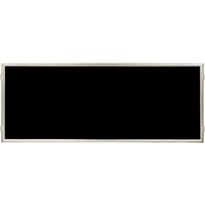 Lavi Industries, Hinged Frame Sign Panel/Barrier, 50-HFP1004/SA/BK, 72" x 30", Matte Black