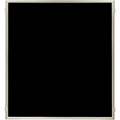 Lavi Industries, Hinged Frame Sign Panel/Barrier, 50-HFP1006/SA/BK, 50" x 60", Matte Black