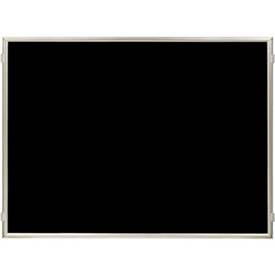Lavi Industries, Hinged Frame Sign Panel/Barrier, 50-HFP1007/SA/BK, 60" x 48", Matte Black