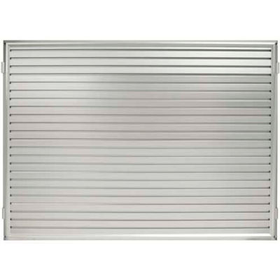 Lavi Industries, Framed Slat Wall Panel, 50-HSW1004/SA, 48" x 36", Satin Aluminum
