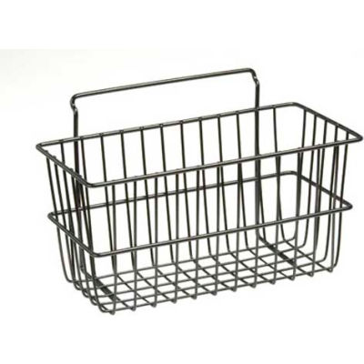 Lavi Industries, Slat Wall Small Basket, 809679, 12" x 6" x 6", Black