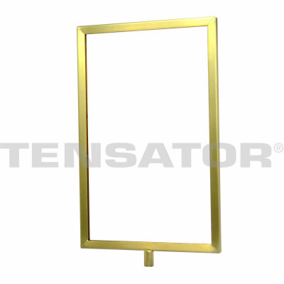 Tensator Sign Frame Post Rope Stanchion Post 11X14" Satin Brass