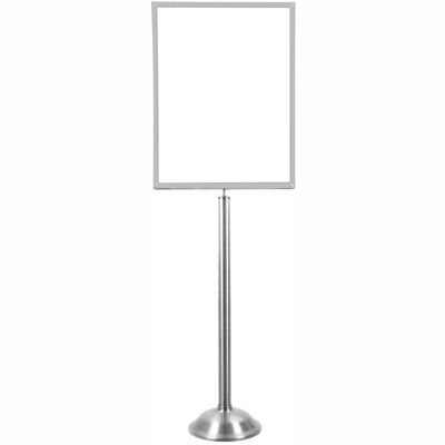 Tensator Sign Frame Stand Traditional Base 22X28" Satin Chrome