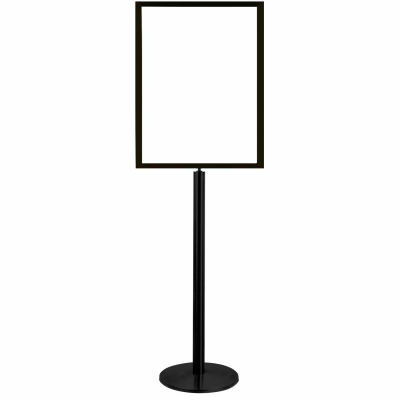 Tensator Sign Frame Stand Flat Universal Base 22X28" Black