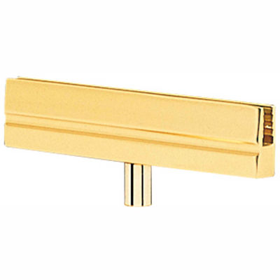 Tensabarrier Sign Frame Bracket For Post And Rope, Satin Brass