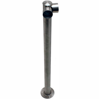 Tensabarrier Fixed Railing System Polished Chrome Single Line Adapta-Rail Corner Post
