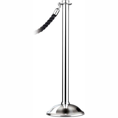 Tensator Post Rope Safety Crowd Control Queue Stanchion, Traditional Contemporary, Polished Chrome