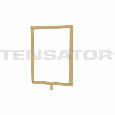 Tensator Sign Frame Post Rope 7X11" Satin Brass
