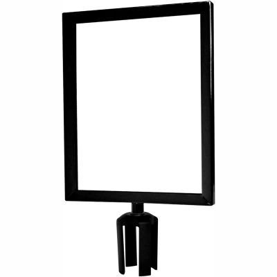 Tensabarrier Sign Frame Post Stanchion 11X14" Black