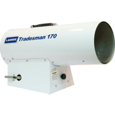L.B. White® Portable Gas Heater Tradesman 170, 125K-170K BTU, Propane