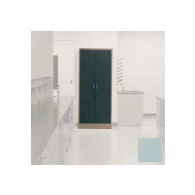 Lab Wall Freestanding Cabinet 35"W x 18"D x 84-1/4"H, 2 Steel Doors, 5 Adj Shelves, Model Gray