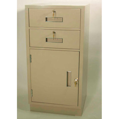 Fenco Teller Pedestal Cabinet S-204R-A -2 Drawers Right Hinged Door 19 ...