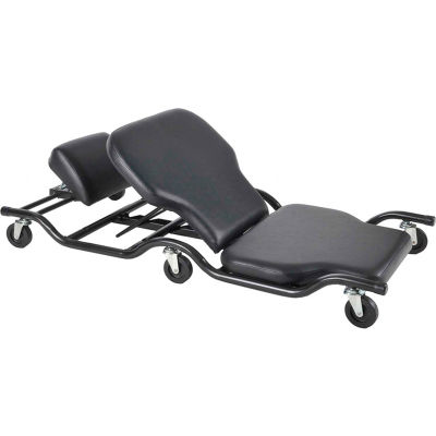 creeper backrest kneeling headrest globalindustrial shopsol casters dollies creepers