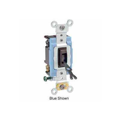 Leviton 1202-2l 15a, 120/277v, Double-Pole Ac Quiet Switch, Brown - Min Qty 10