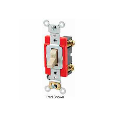 Leviton 1221-2E 20A, 120/277V, Single-Pole AC Quiet Switch, Black