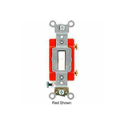 Leviton 1221-Lhw 20a, 120v, Illuminated Off Single-Pole Ac Quiet Switch, White - Min Qty 9