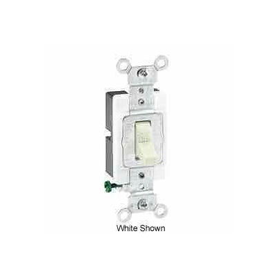 Leviton 1221-Sgy 20a, 120/277v, Single-Pole Ac Quiet Switch, Gray - Min Qty 16