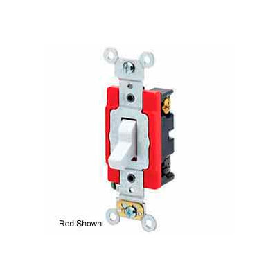 Leviton 1223-Lhw 20a, 120v, Illuminated Off 3-Way Ac Quiet Switch, White - Min Qty 7