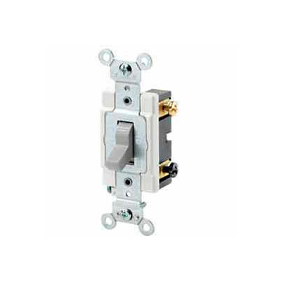 Leviton 1224-S 20a, 120/277v, 4-Way Ac Quiet Switch, Grounding, Brown - Min Qty 6