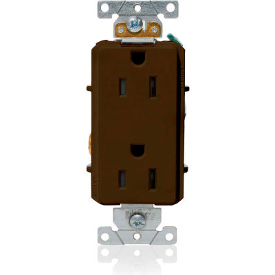 Leviton 16252 15A, 125V, Decora Plus Duplex Receptacle, Straight Blade ...