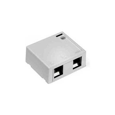 Leviton 41089-2WP QuickPort Surface Mount Housing, 2-Port, White - Pkg Qty 56