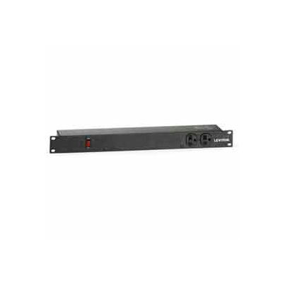 Leviton 4515-10s Horizontal Rack Mount Pdu 12 Receptacles W/ 10t Power Cord, 120v, 15a - Min Qty 2