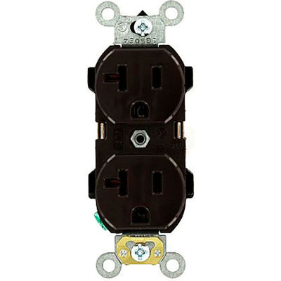 Leviton 5352 20A, 125V, Duplex Receptacle, Brown