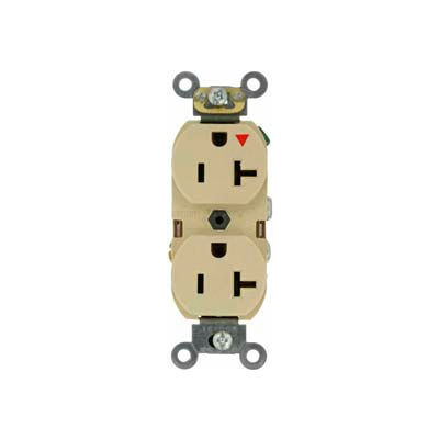 Leviton 5362-Igi 20a, 125v, Duplex Receptacle, Isolated Ground, Ivory - Min Qty 24